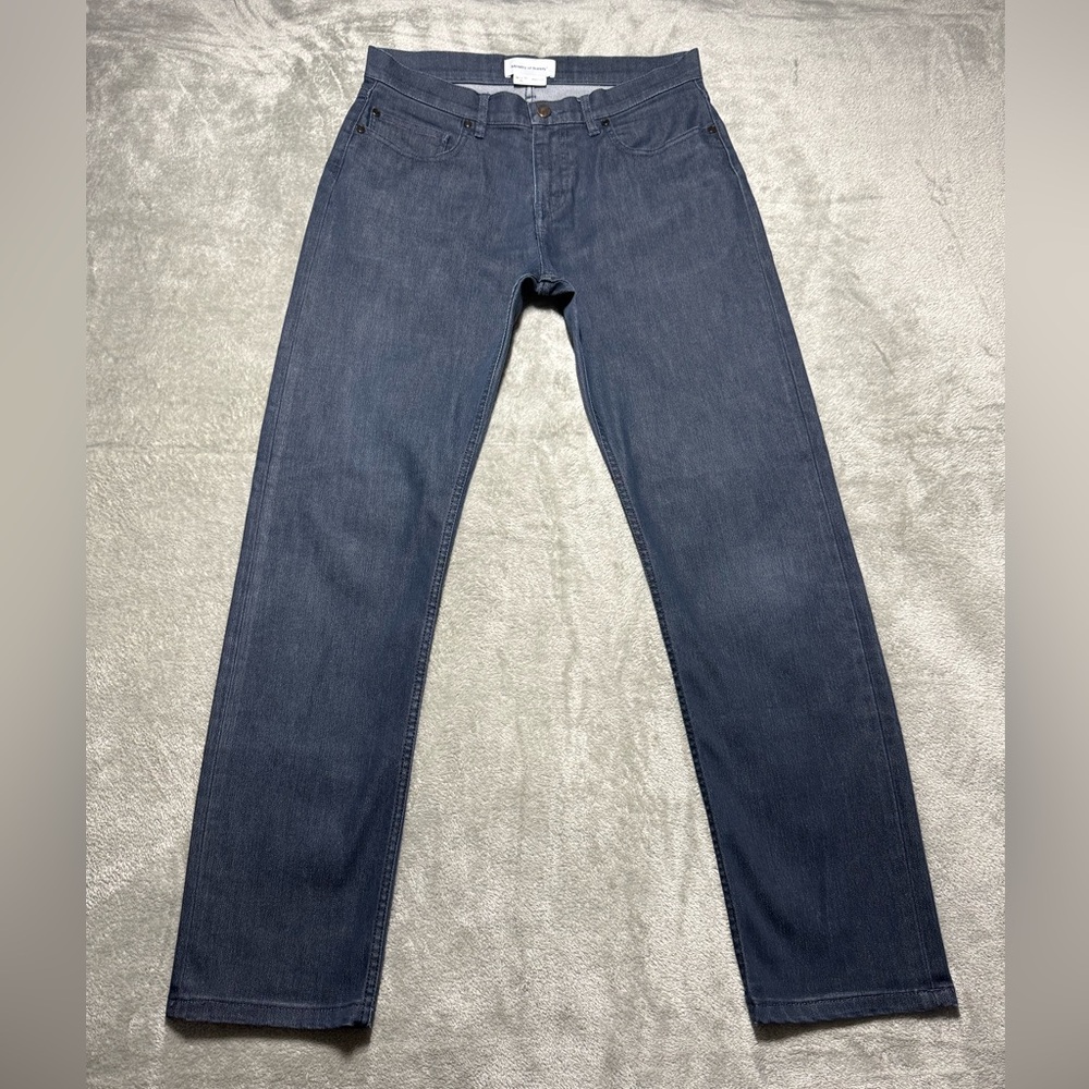 Ministry of Supply Jeans Mens 30x32 Slim Fit Straight Leg Dark Blue Denim